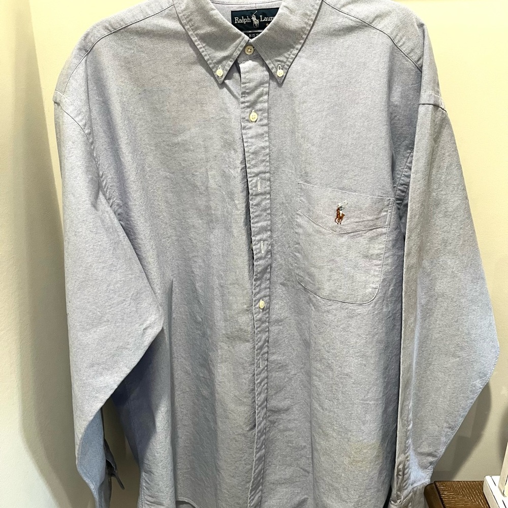 Ralph Lauren Light Blue Button-Down Oxford Shirt